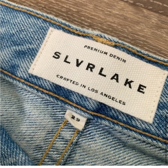 SLVRLake womens Blue London long time coming distressed jeans 29 - Picture 7 of 10